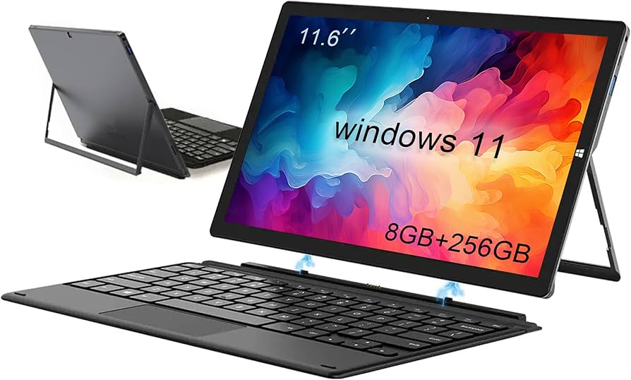 Amazon.com: TPSPAD Windows Tablet with Keyboard, 11.6 inch 2-in-1