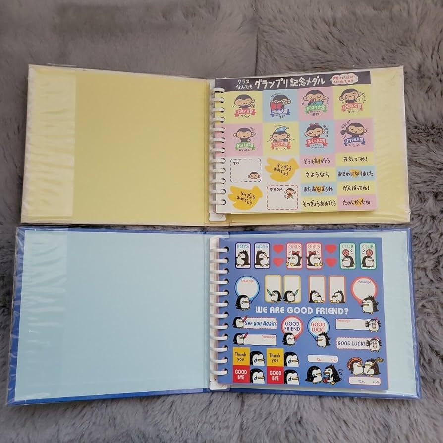 Amazon.co.jp: 昭和レトロ サイン帳 よせがきシート シール付き