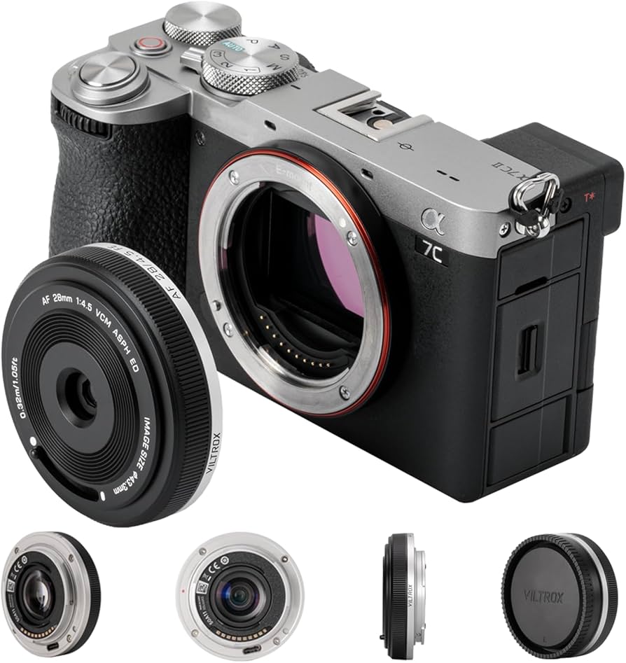 Amazon.com : VILTROX 28mm f4.5 for Sony E Mount Lens, AF 28 mm f