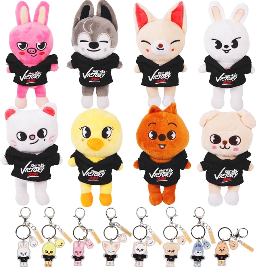 Amazon.com: SKZOO 7.8in 8SET Plush | The Initial Hoodie Image