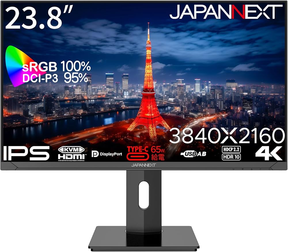 Amazon.co.jp: JAPANNEXT 23.8インチ モニター 4K UHD 3840x2160解像度