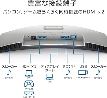 Amazon.co.jp: Dell S3221QS 31.5インチ 曲面 4K モニター