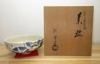 Amazon | 【逢絢亭】茶道具 茶碗 抹茶碗 平茶碗 京焼 仁清写 朝顔の図