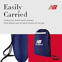 Amazon.com | New Balance Drawstring Backpack, Small Gym Travel Bag