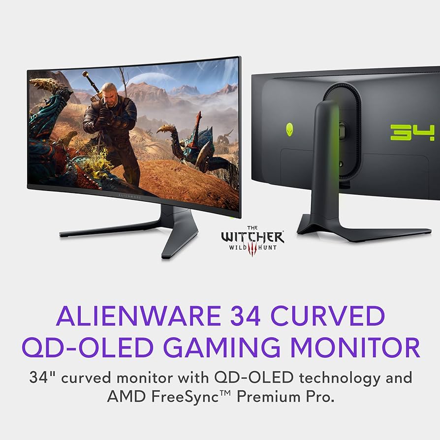 Amazon.com: Alienware AW3423DWF Curved QD-OLED Gaming Monitor - 34