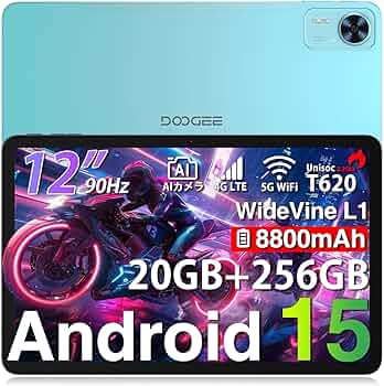 Amazon.co.jp: 【Android 15 タブレット 12インチ 2025 初登場】DOOGEE