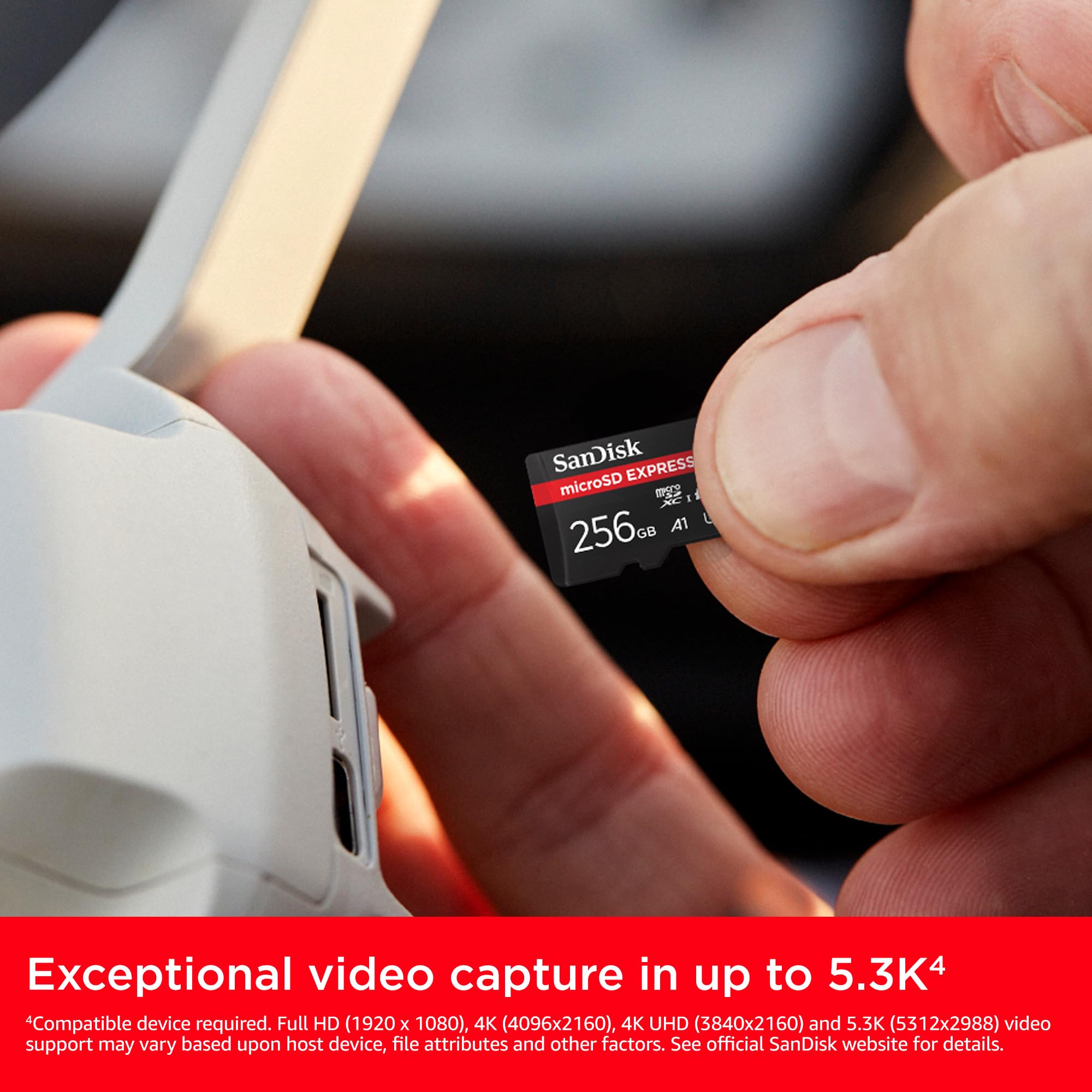 Amazon.co.jp: SanDisk Micro SD Express、256GB microSDカード