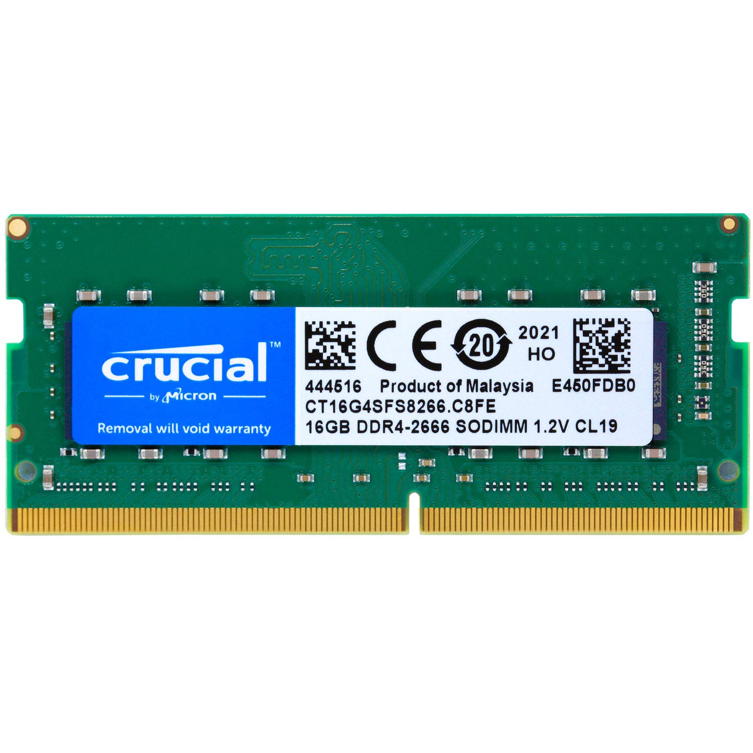Crucial 16GB DDR4 SDRAM Memory Module - for Notebook - 16 GB