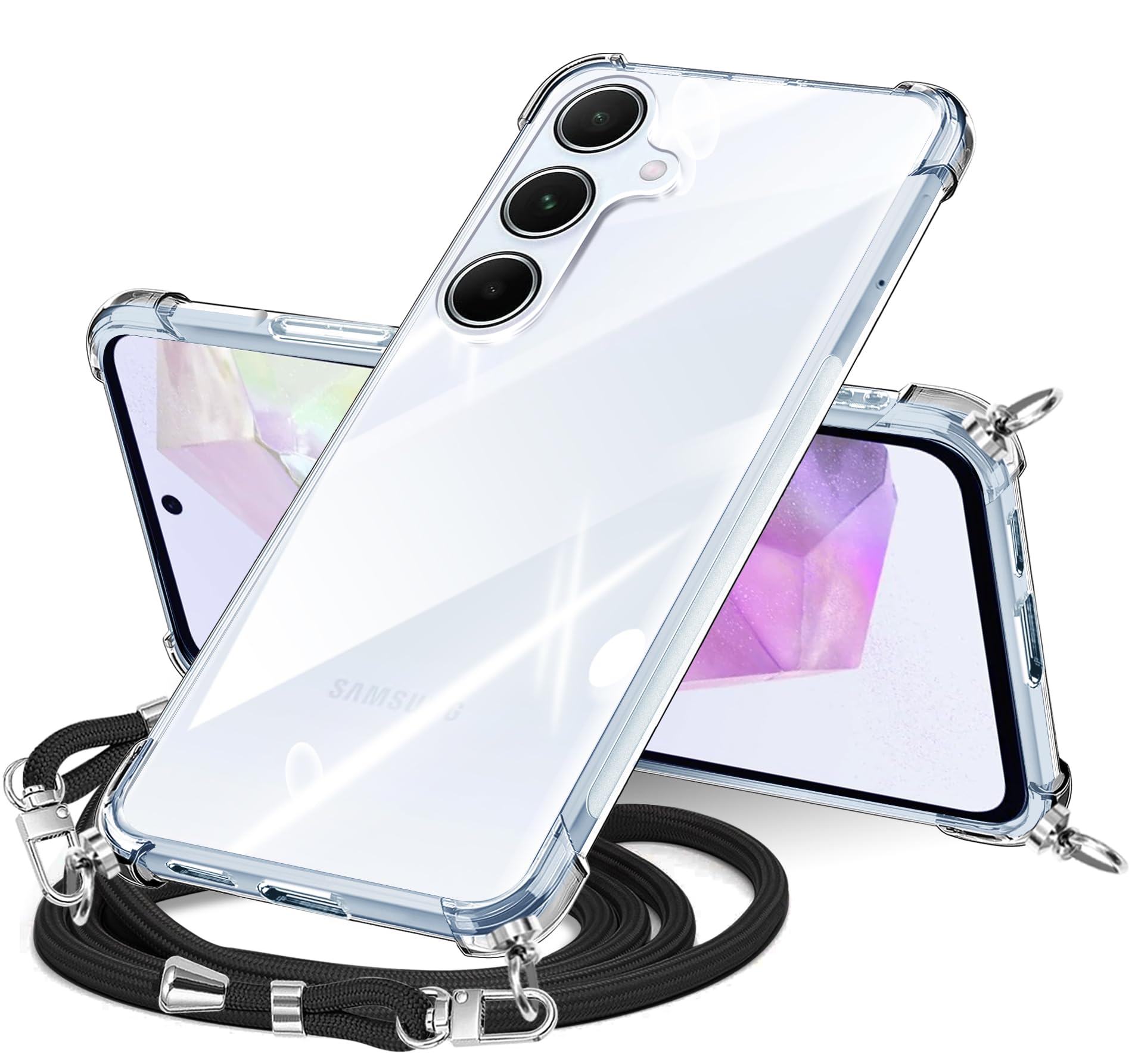 Amazon.co.jp: Galaxy A55 5G ケース クリア ショルダー galaxy a55 5g