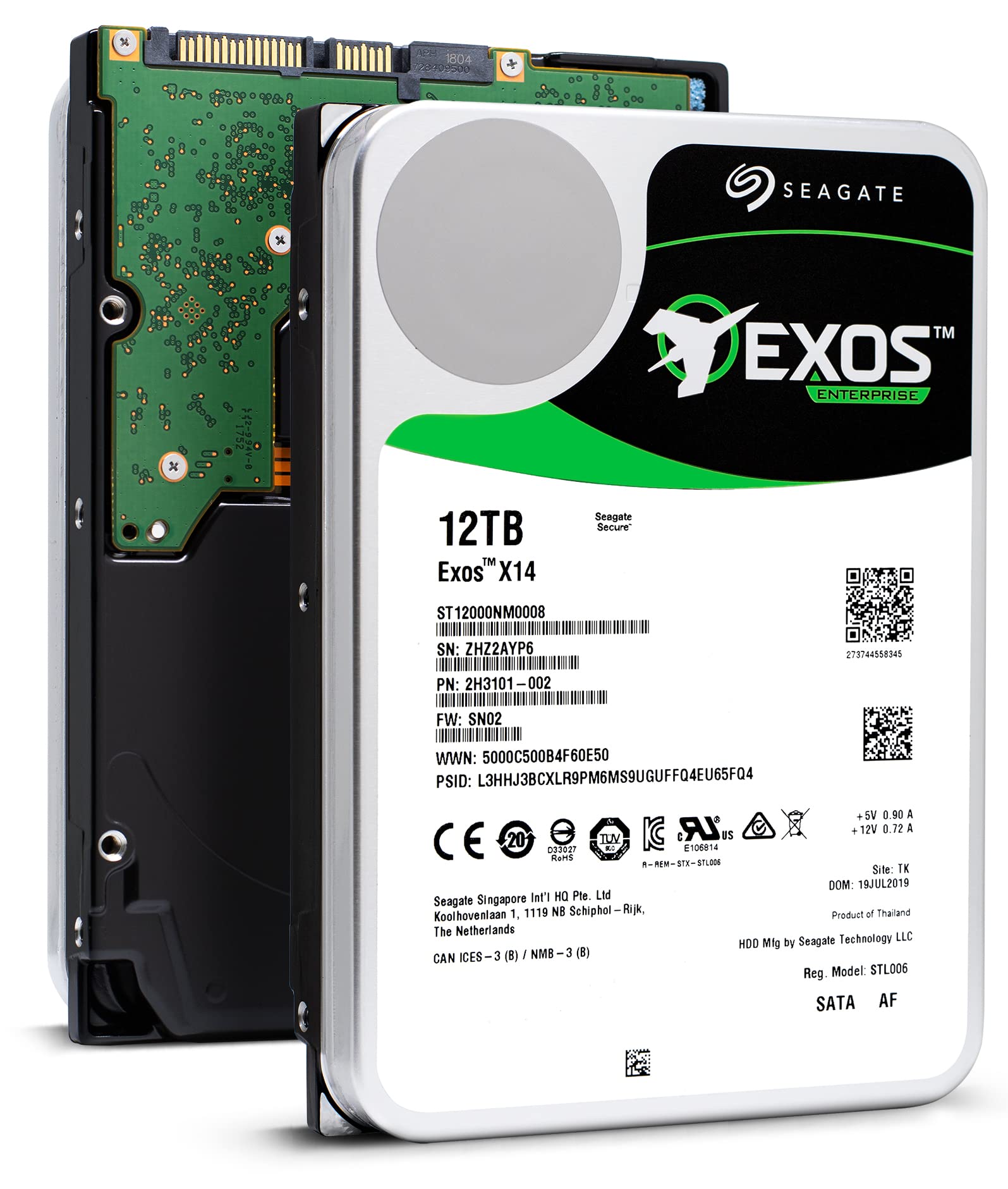 Amazon.com: Seagate Exos X14 ST12000NM0008 12 TB Hard Drive - 3.5
