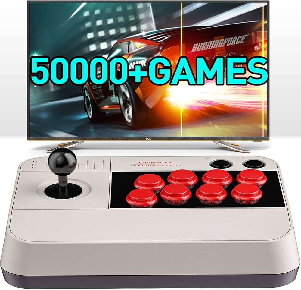Kinhank Super Console Arcade Game Console,Arcade Stick X3 with