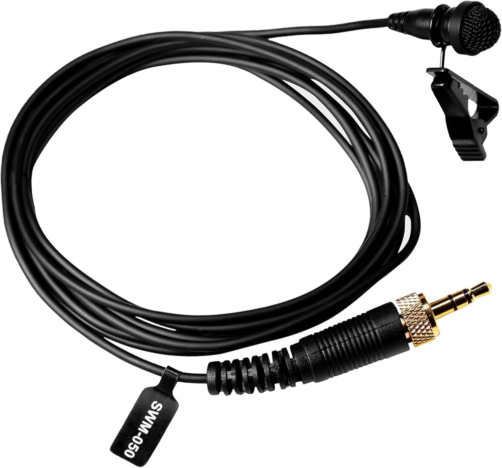FLAXZY Locking 3.5mm mic (Lapel) Microphone Gold Plated Clip-on