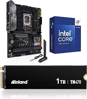 Amazon.com: INLAND 3-in-1 Combo: Intel Core i9-14900K CPU+Asus Tuf