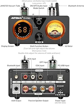 Amazon.com: AIYIMA T9 PRO 200W Bluetooth Amplifier HiFi Digital