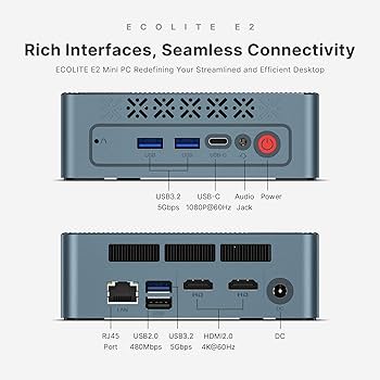 Amazon.com: BOSGAME E2 Mini PC Ryzen 5 3550H(Max 3.7GHz) DDR4 Mini