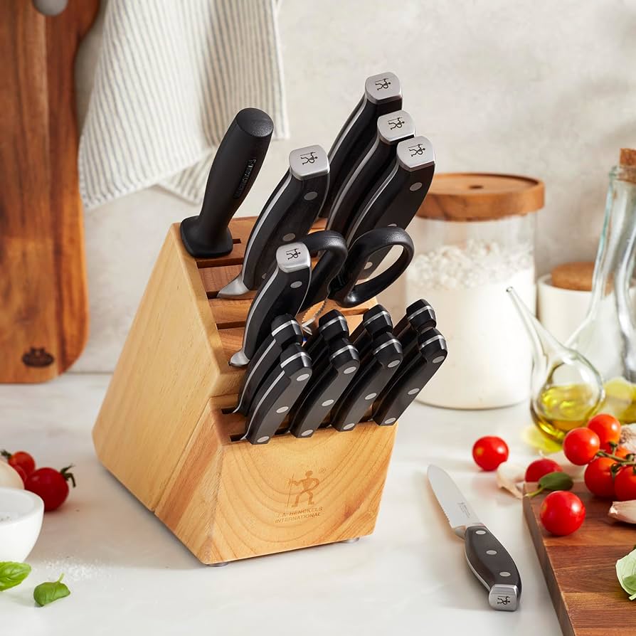 Amazon.com: HENCKELS Forged Premio 17-pc Knife Block Set: Kitchen
