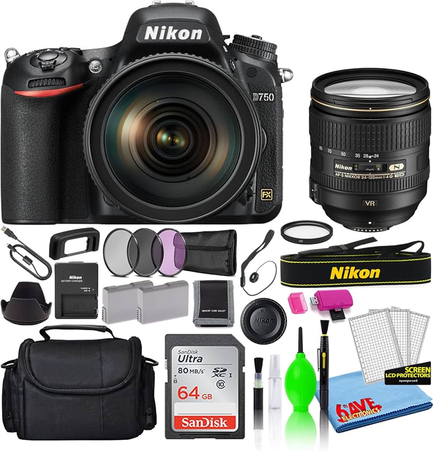 Amazon.com : Nikon D750 24.3MP DSLR Digital Camera with 24-120mm