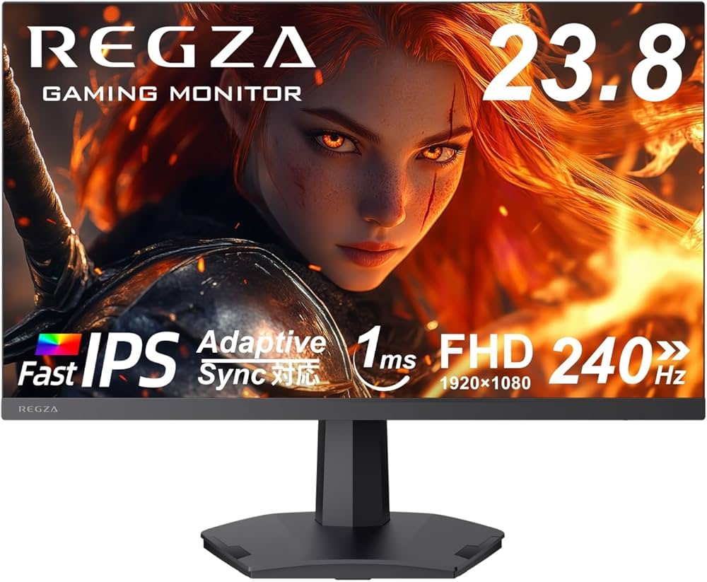 Amazon.co.jp: REGZA ゲーミングモニター 23.8インチ FHD 240Hz 1ms