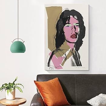 S*8様 新品同様アンディ ウォーホール ポスター 「ミックジャガー