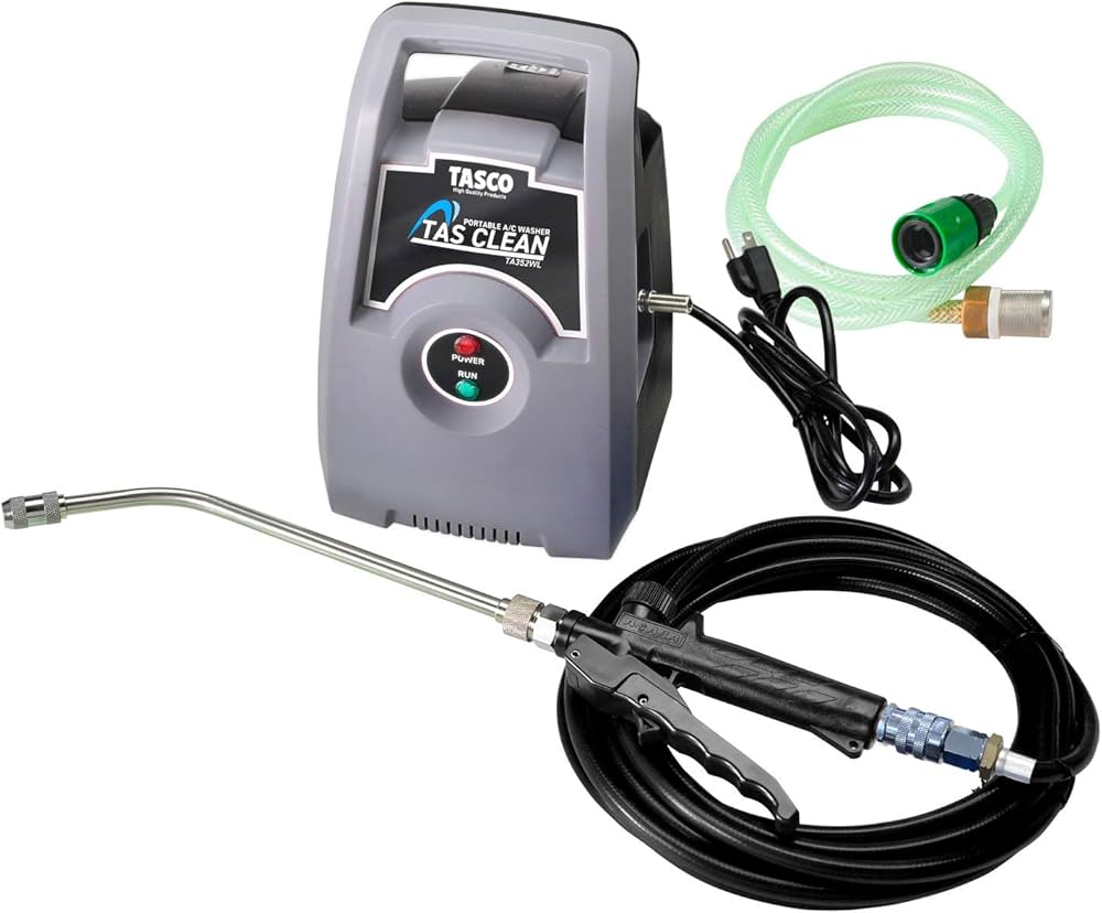 Amazon | イチネンTASCO エアコン洗浄機 ポータブル TA352WL グレー
