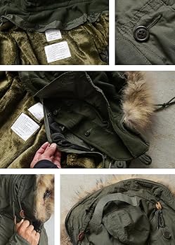 Amazon | [WAIPER] M-51パーカ / モッズコート用フード リアルファー