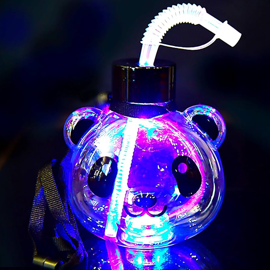 Amazon.co.jp: 6個セット パンダ 光る ボトル 約500ml 大量 セット