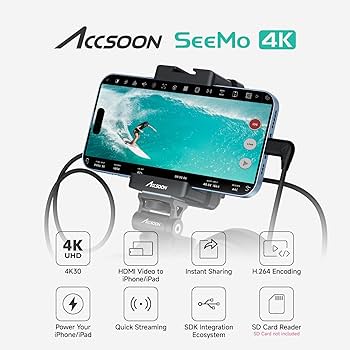 Amazon.com: Accsoon SeeMo 4K HDMI Adapter Video Transmission