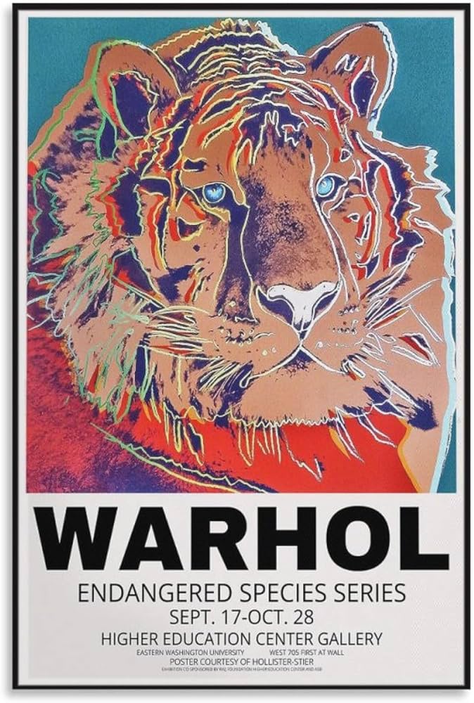 Amazon.co.jp: アンディウォーホルポスターアンディウォーホル絶滅危惧