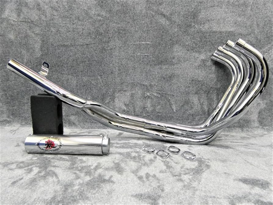 Amazon | ZRX400 マフラー/ ZRX400Ⅱ 前期 豪 メッキ 鉄管 (【豪