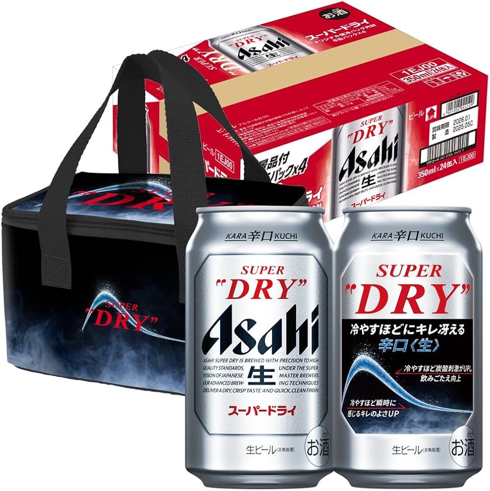 Amazon.co.jp: Asahi Super Dry 11.8 fl oz (350 ml) x 24 Bottles