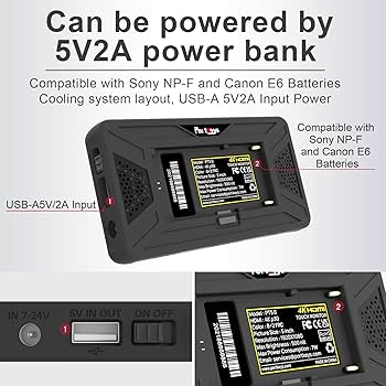 Amazon.co.jp: Portkeys PT5 II モニター 5'' ウルトラHD 4Kタッチ