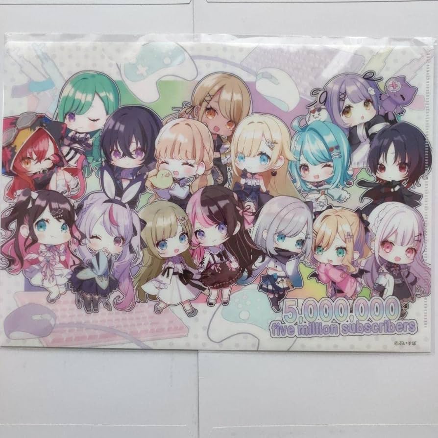 Amazon.co.jp: ぶいすぽっ 500万人登録記念クリアファイル A4クリア