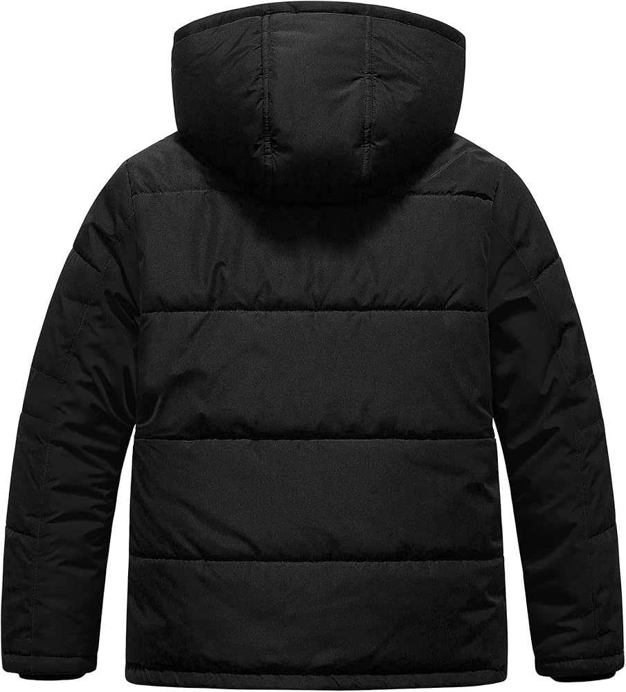 Amazon.com: Pursky Boy's Warm Winter Coat Thicken Padded Parka