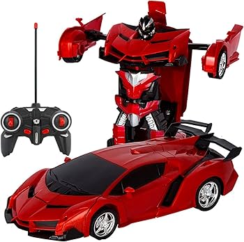 Amazon.co.jp: ロボットおもちゃ 変形玩具車 RCカー 2合1 ラジコン