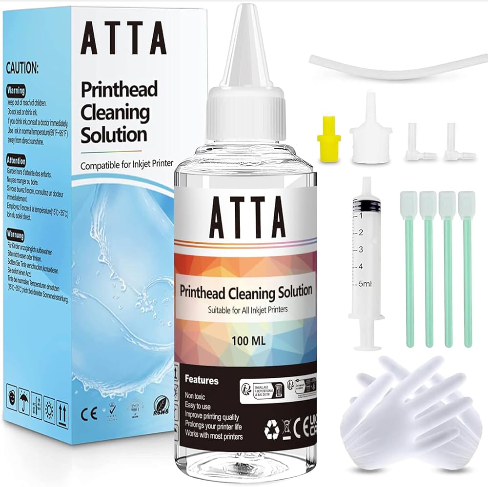 ATTA Printhead Cleaning Kit for Inkjet Printers, Powerful Printer