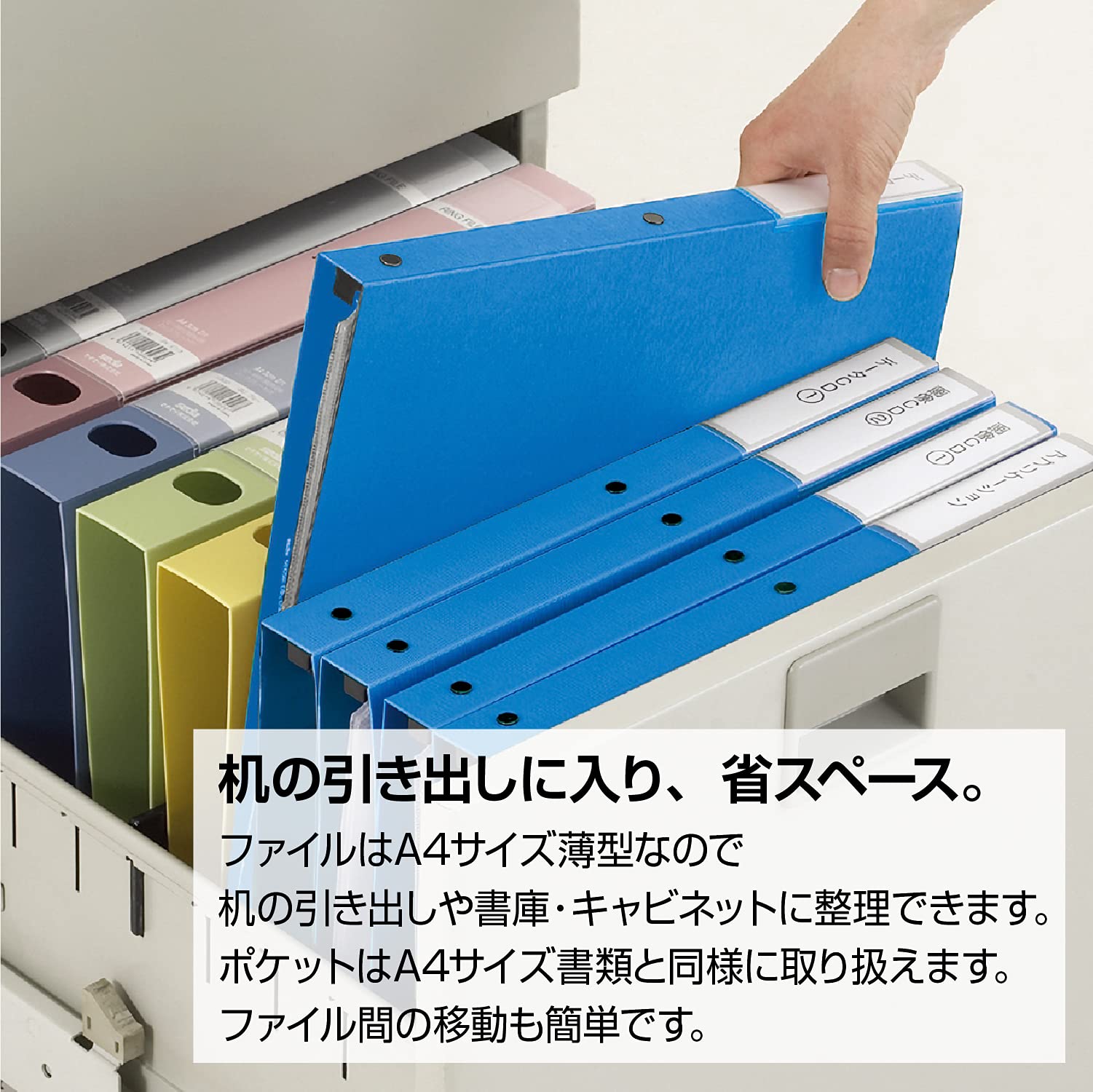 Amazon | セキセイ(Sekisei) CD・DVDファイル A4-S ブルー DVD-1130-10