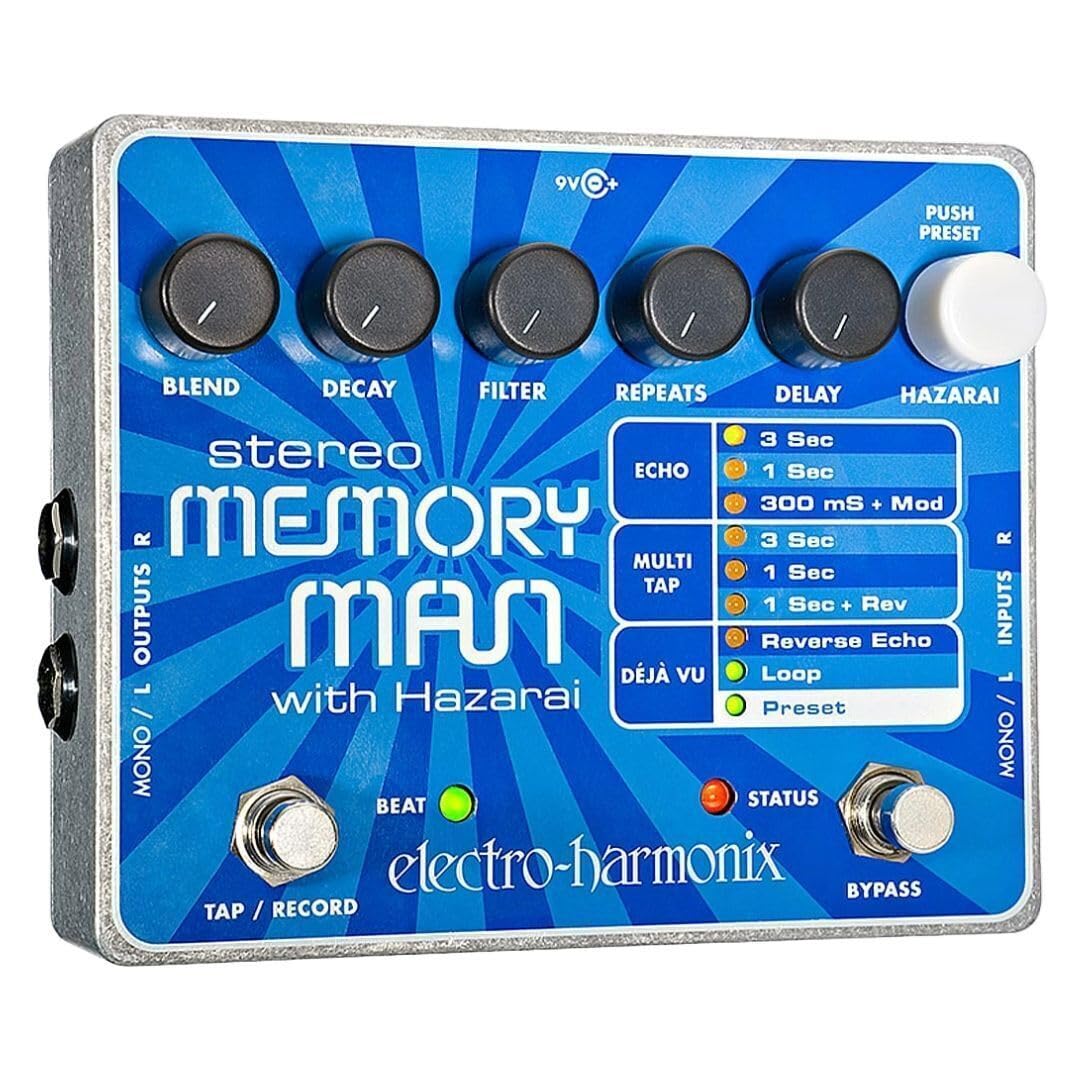 Amazon.com: Electro-Harmonix Stereo Memory Man with Hazarai Delay
