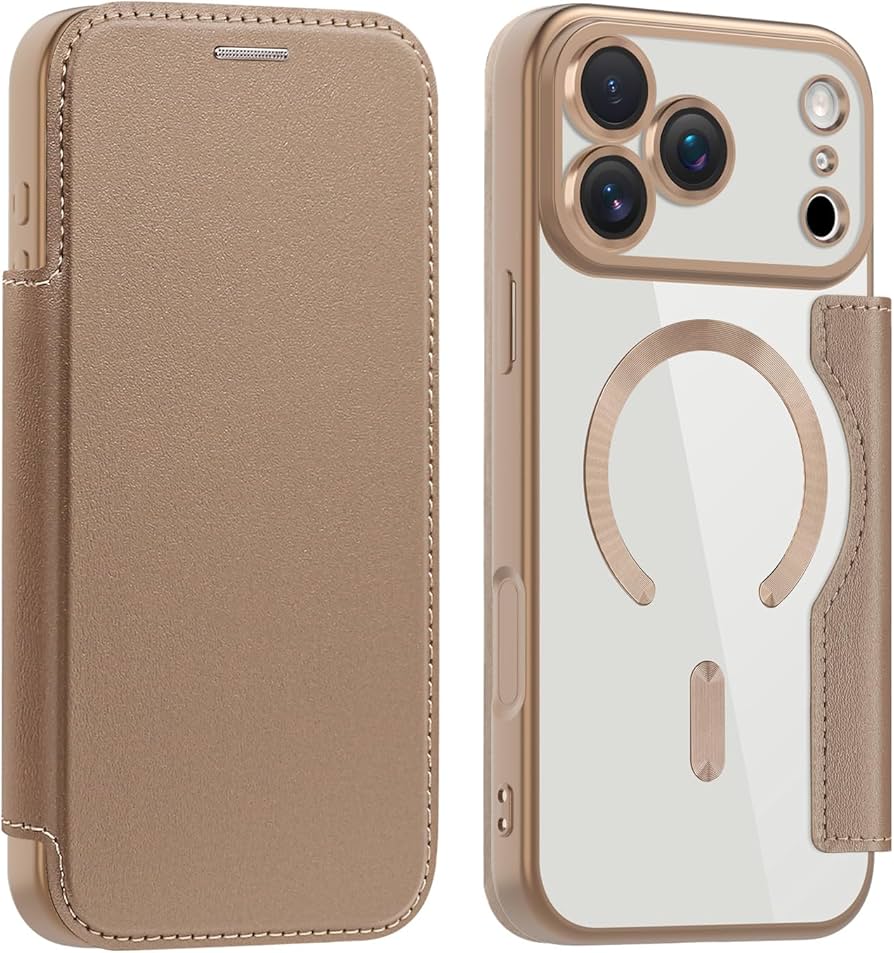 Amazon.co.jp: 薄型 iPhone 17 Pro Max 対応手帳型ケース PUレザー