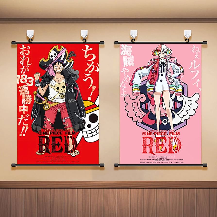 Amazon.co.jp: ワンピース タペストリー ポスター ルフィ ウタ サンジ