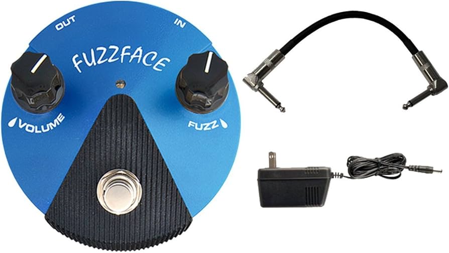 Amazon.com: Dunlop FFM1 SILICON FUZZ FACE MINI Pedal w/ 9V Power