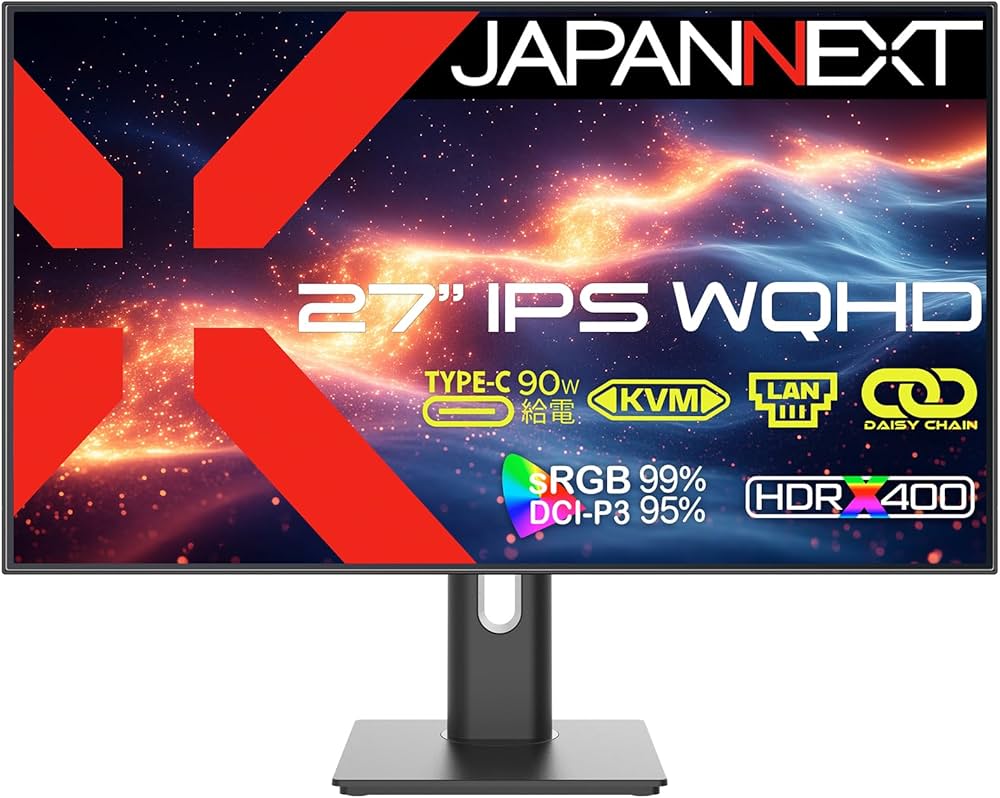 Amazon.co.jp: JAPANNEXT 27インチ IPSパネル搭載 WQHD(2560x1440