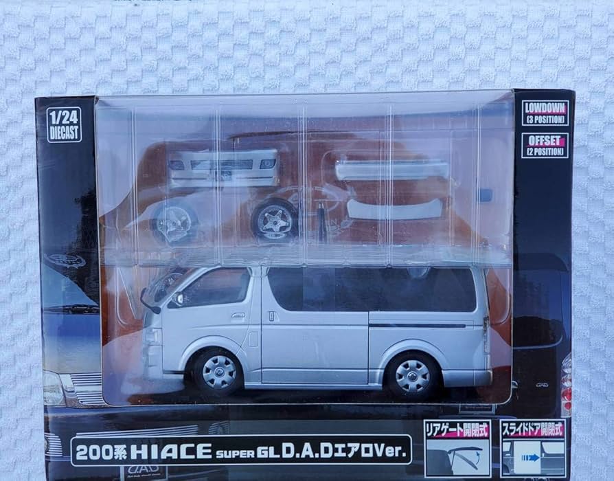Amazon | パーツ付 未開 アオシマ 1/24 DISM トヨタ 200系 ハイエース