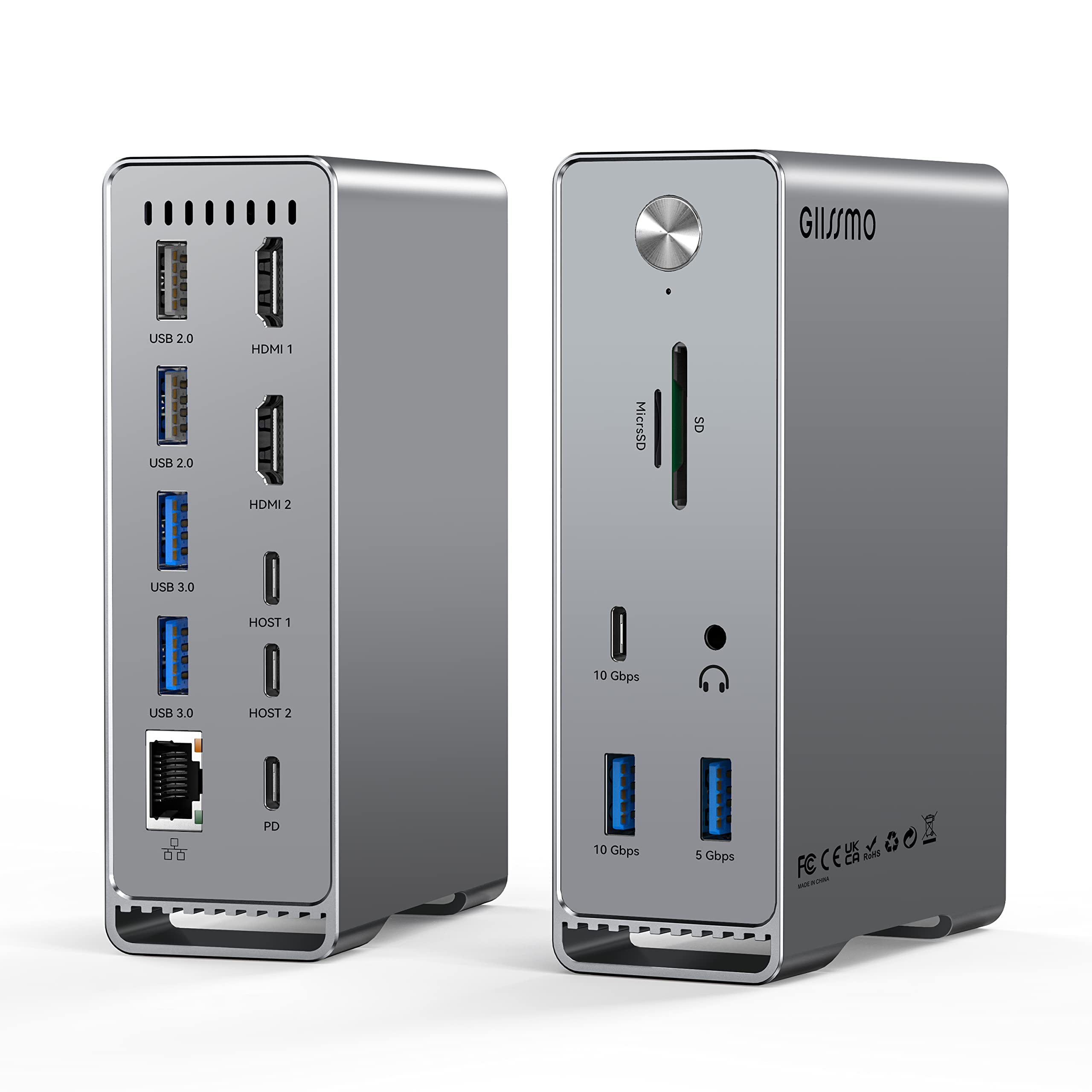 Amazon.co.jp: GIISSMO Macbook Pro/Air 14-IN-2 USB C ドッキング