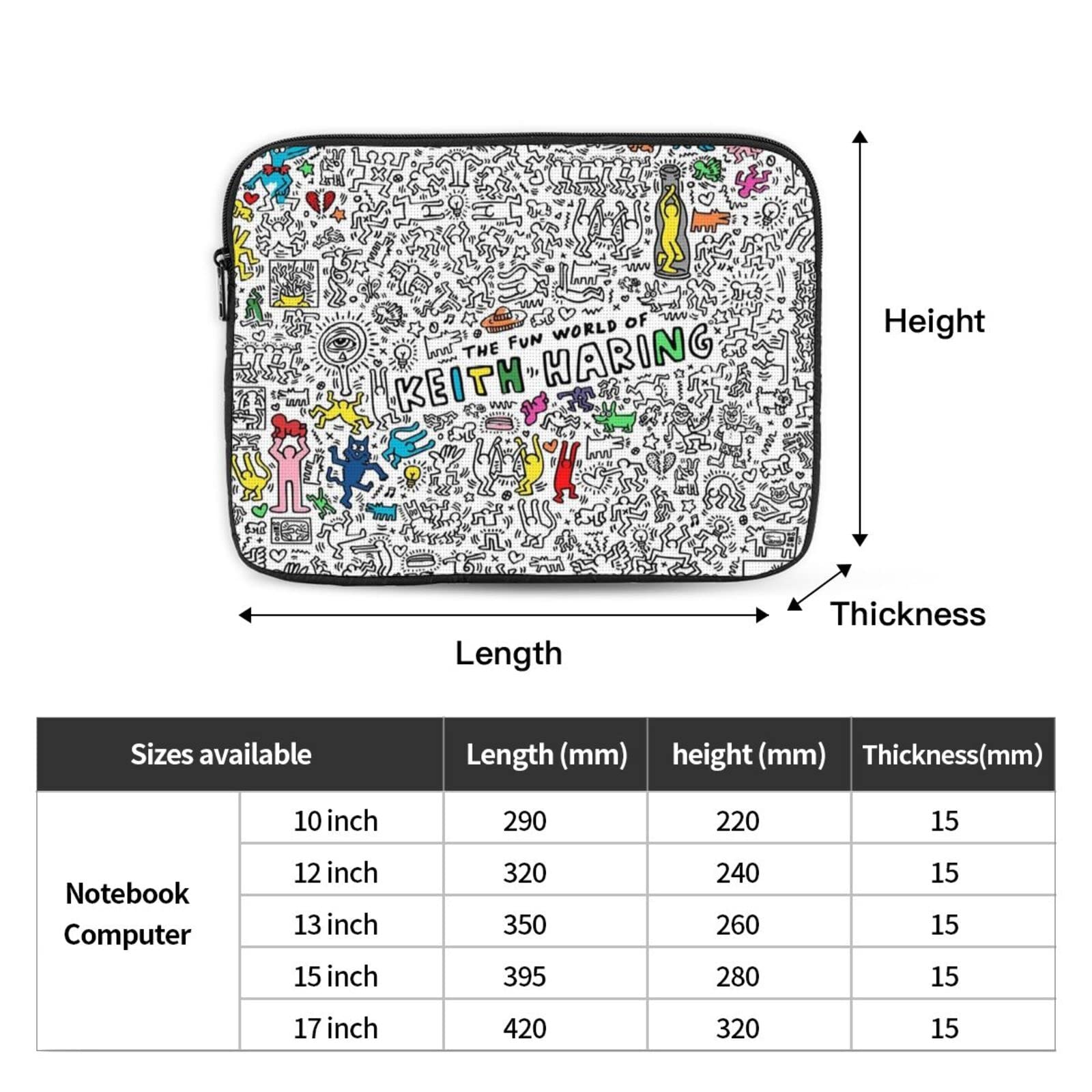 Amazon.co.jp: キースヘリング パソコンケース 15.6インチ PCケース