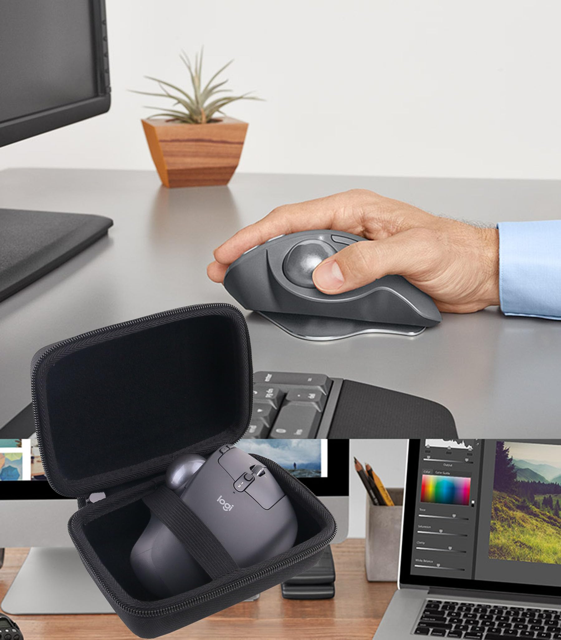 Amazon.co.jp: WERJIA 収納ケース 互換性 Logicool ロジクール MXTB2d