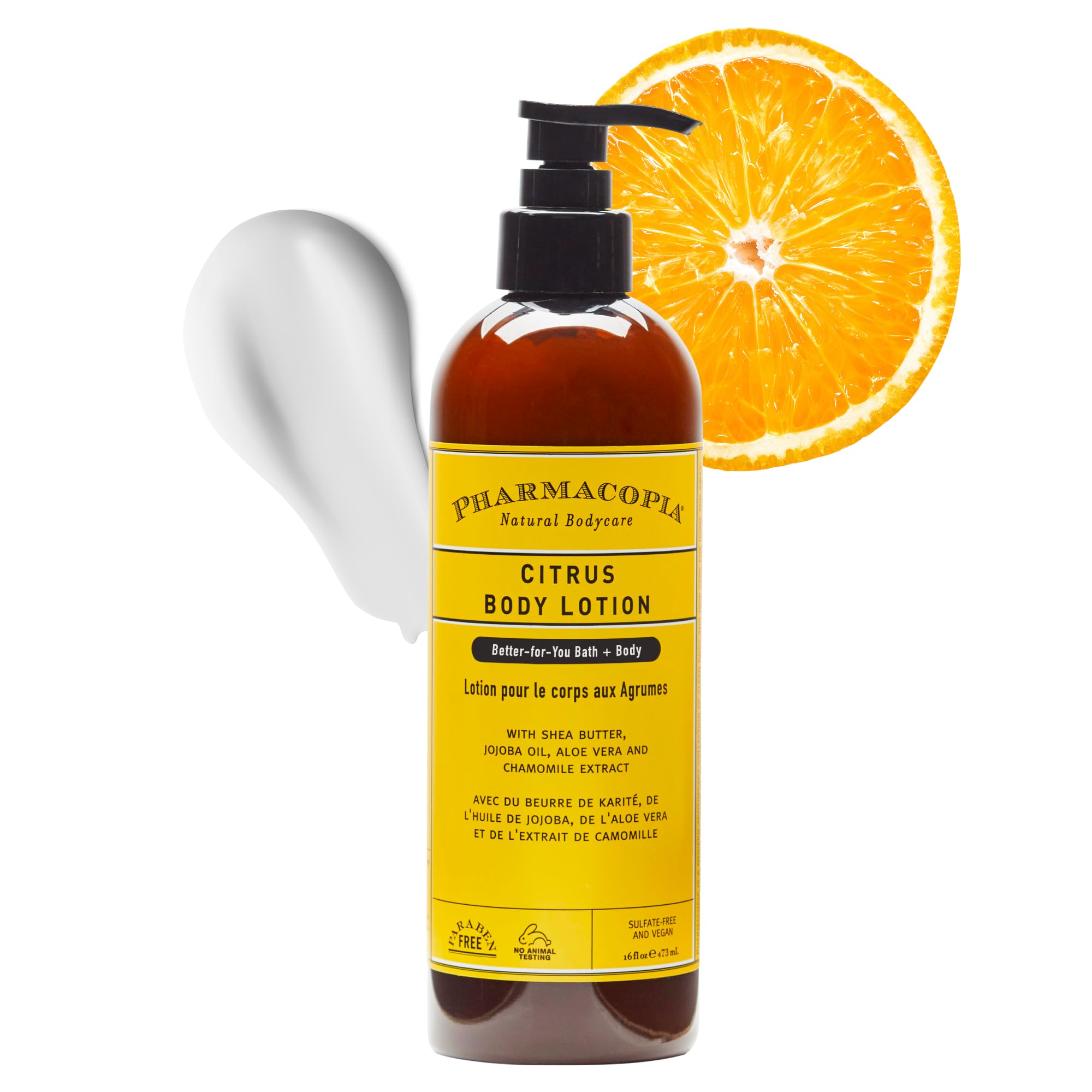 Pharmacopia Citrus Body Lotion - Hydrating Natural Moisturizer