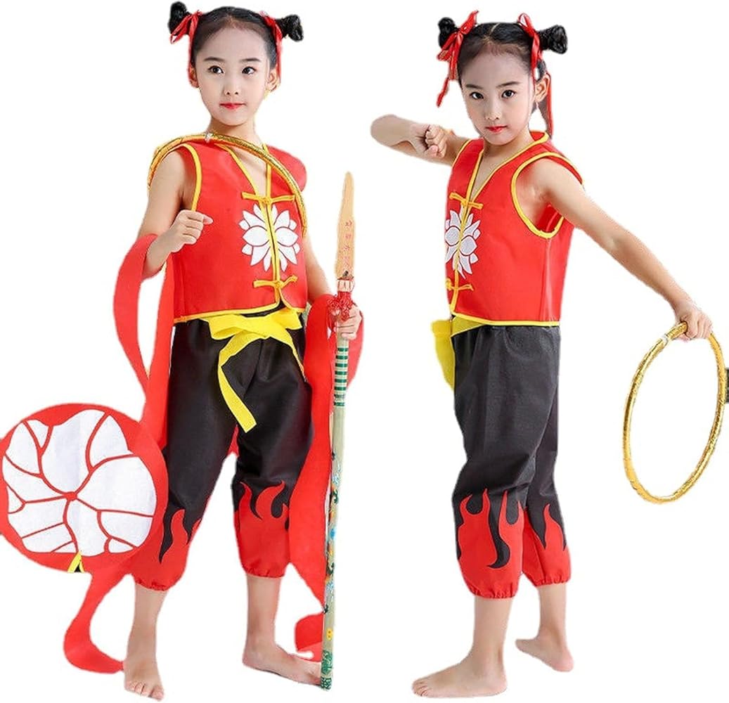 Amazon.com: VigourCats Nezha Cosplay Costume Ne Zha 6-piece set