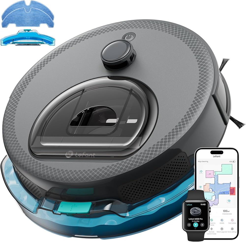 Lefant M330 Pro Robot Vacuum and Mop, 5000Pa Suction, dToF