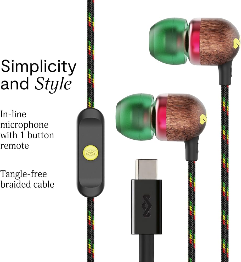 Amazon.co.jp: The House of Marley 有線イヤホン Smile Jamaica USB-C