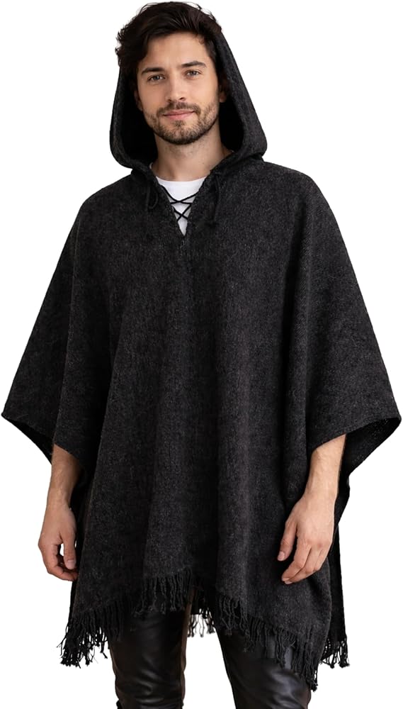 Amazon | Gamboa ポンチョ メンズ 快適 ホームウェア メンズ 家用